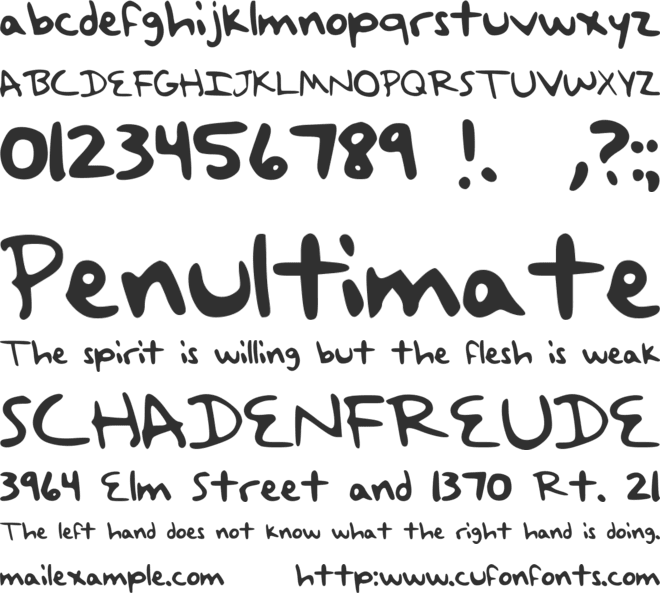 TaylorSwiftHandwriting font preview