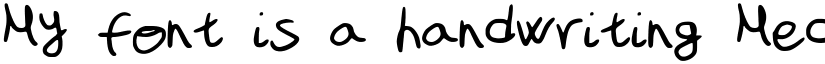 My_font_is_a_handwriting Medium font