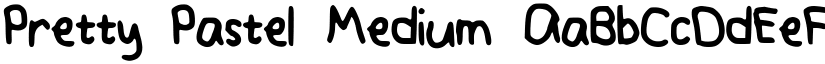 Pretty_Pastel Medium font