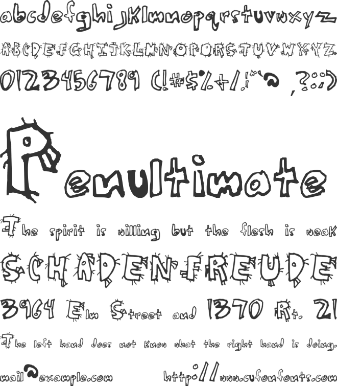 Crazy Beaver font preview