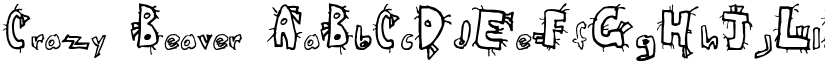 Crazy Beaver font