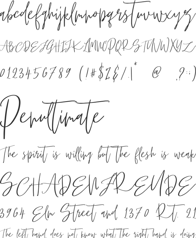Puzzled font preview