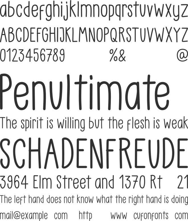 Little Pea - Demo font preview