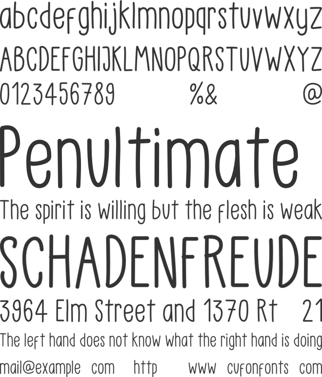 Little Pea - Demo font preview