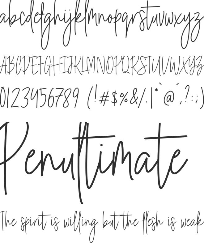 Rochester Signature font preview