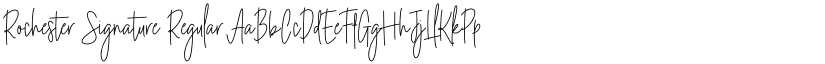 Rochester Signature Regular font