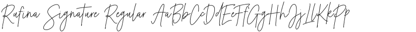 Rufina Signature Regular font