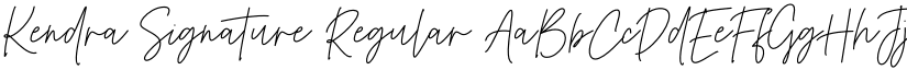 Kendra Signature Regular font