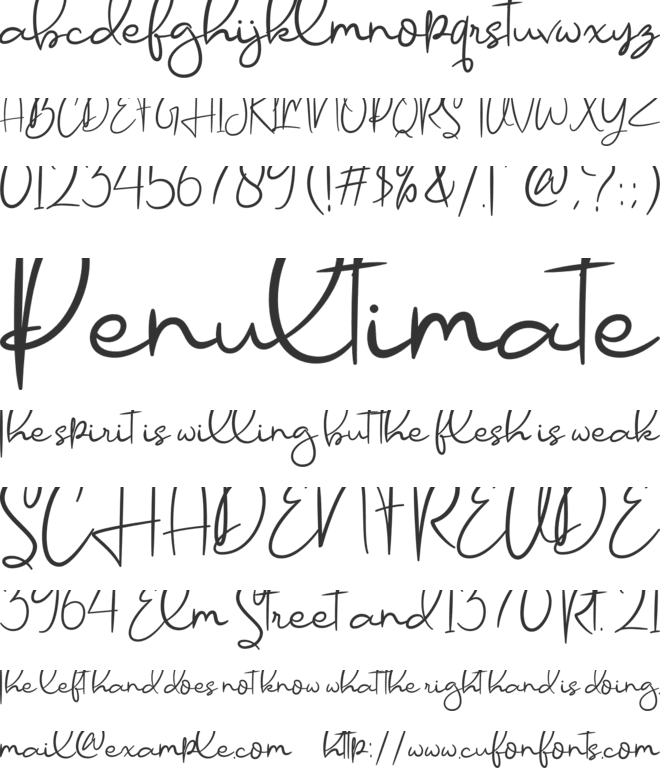Findastone font preview