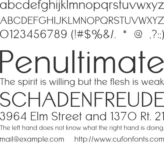 Monday Sans font preview