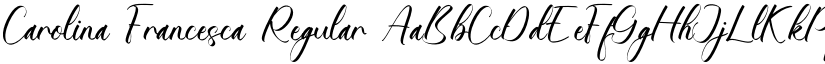 Carolina Francesca Regular font