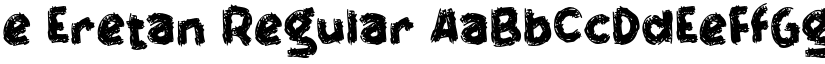 e Eretan Regular font