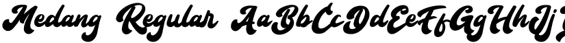 Medang Regular font