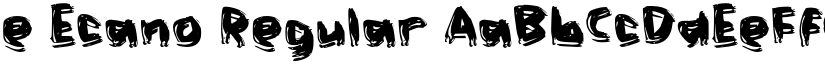 e Ecano Regular font