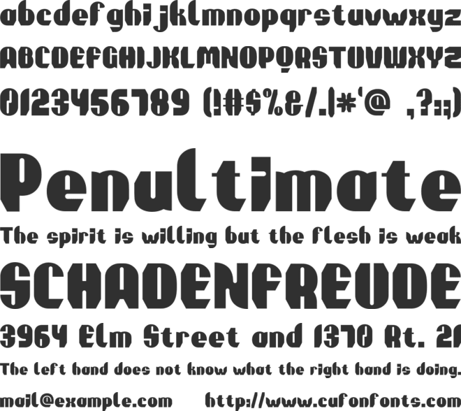 Kunto font preview