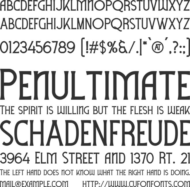 WIBLETOWN font preview