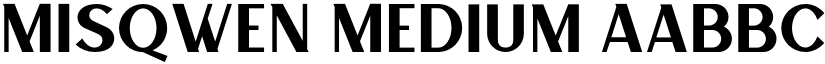 MISQWEN Medium font
