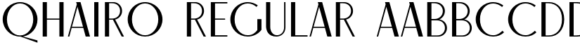 Qhairo Regular font