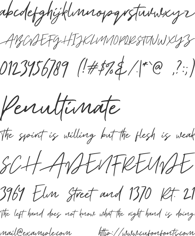 Aurelie Smith DEMO font preview