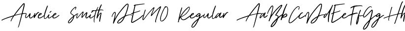 Aurelie Smith DEMO Regular font