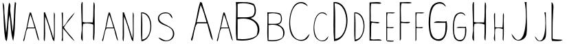 WankHands font