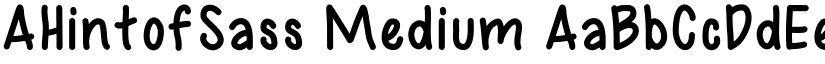 AHintofSass font download