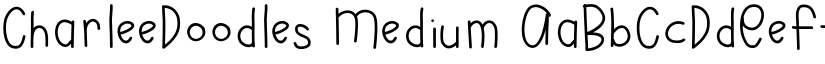 CharleeDoodles Medium font