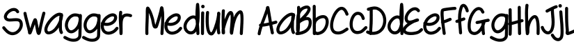 Swagger Medium font