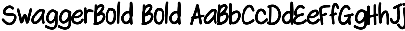 SwaggerBold Bold font
