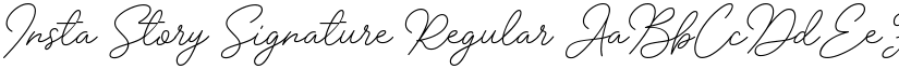 Insta Story Signature font download