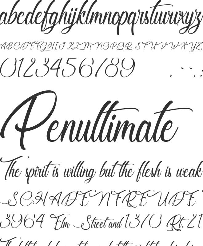 Chocolatines font preview