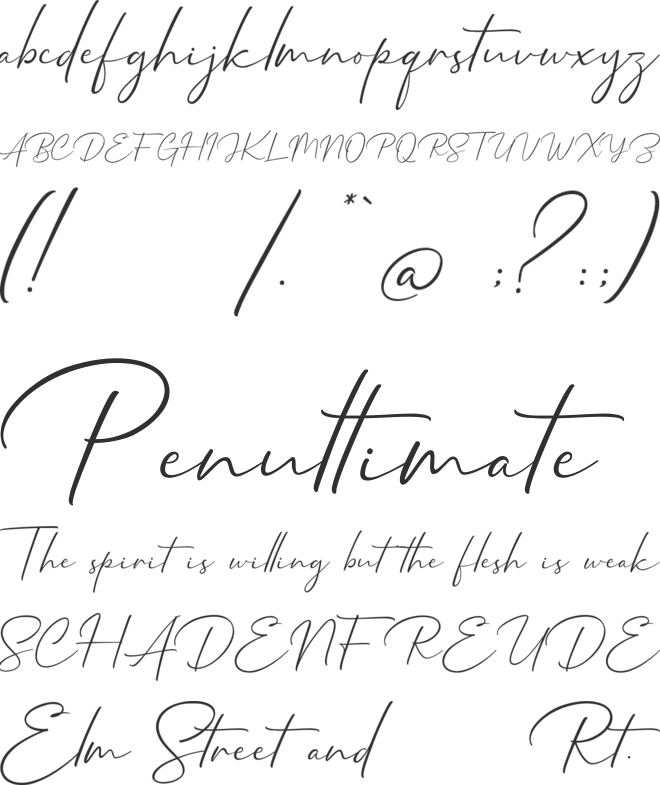 Mathanifo Script font preview