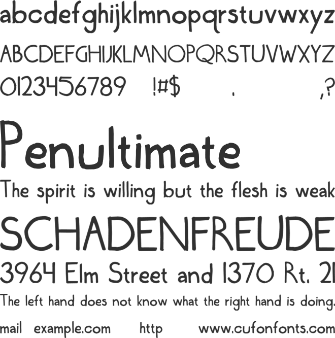 Wednesday Lettering Practice font preview