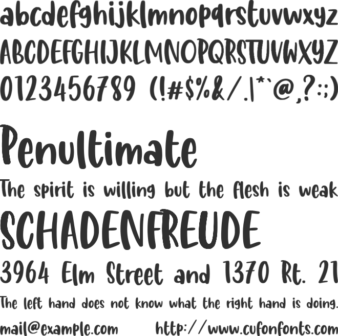 Butter Tropical Demo Version font preview
