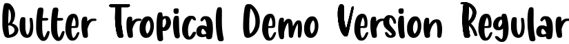 Butter Tropical Demo Version Regular font