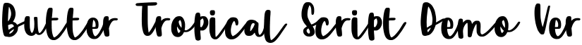 Butter Tropical Script Demo Ver Regular font