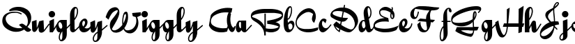 QuigleyWiggly font