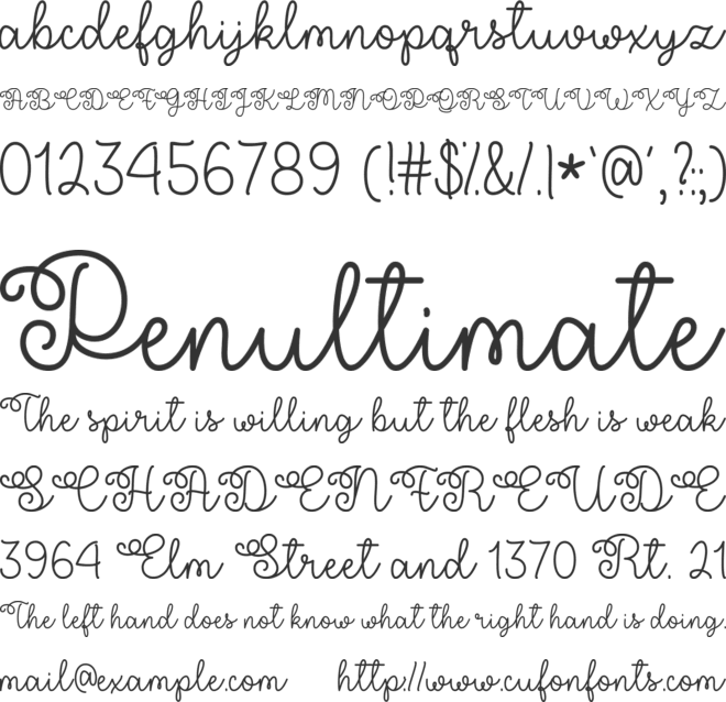 Flower Shop font preview