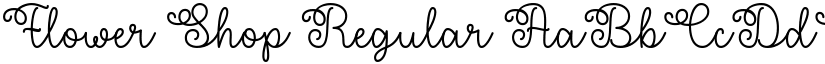 Flower Shop Regular font