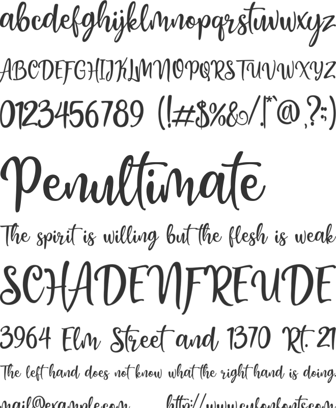 Honey Butter font preview