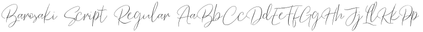 Barosaki Script Regular font