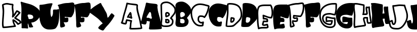 Kruffy font