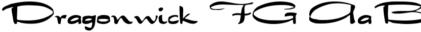 Dragonwick FG font