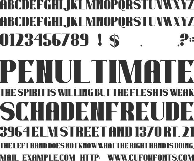 warriot font preview