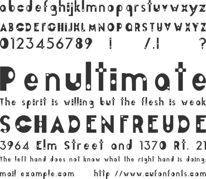 Encircle Font font preview