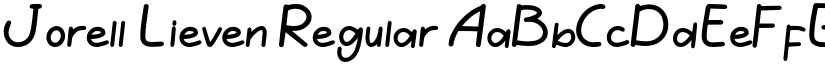 Jorell Lieven font download
