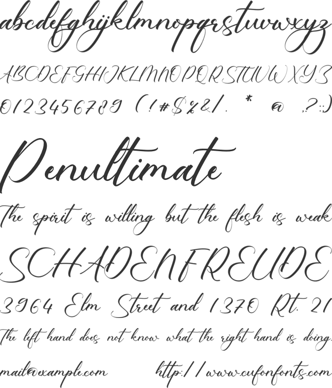 Alicia Helyn font preview