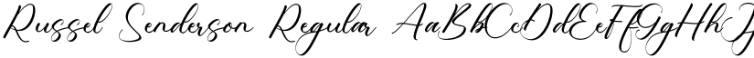 Russel Senderson font download