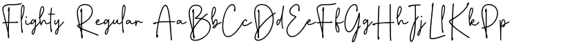 Flighty Regular font