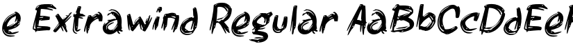 e Extrawind Regular font